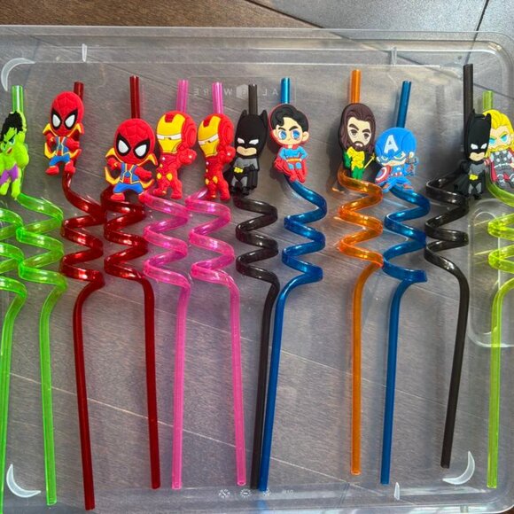 22Pcs Reusable Drinking Straws +2 Brushes. ⭐2 for 14⭐ - Picture 1 of 3